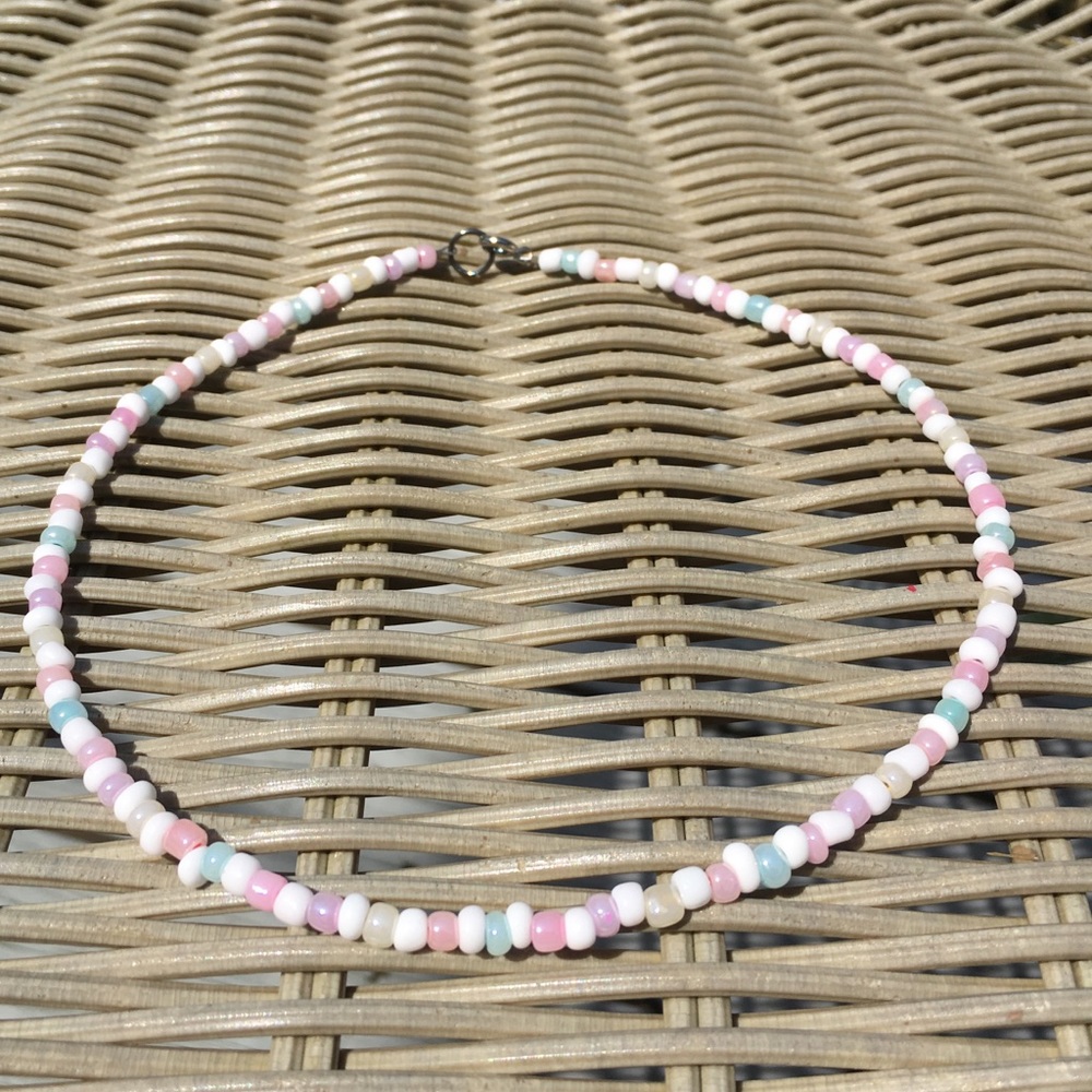VSCO Seed Bead Pastel Party Necklace/Choker